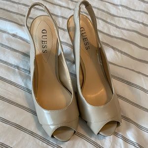 Guess nude colored heels
